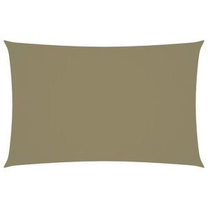 Zonnescherm rechthoekig 2,5x5 m oxford stof beige