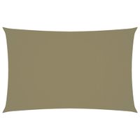 Zonnescherm rechthoekig 2,5x5 m oxford stof beige