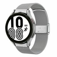 Milanese bandje met klemsluiting - Zilver - Samsung Galaxy Watch 5 (Pro) - 40mm / 44mm / 45mm