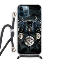 Sinister Wings: iPhone 12 Pro Max Transparant Hoesje met koord