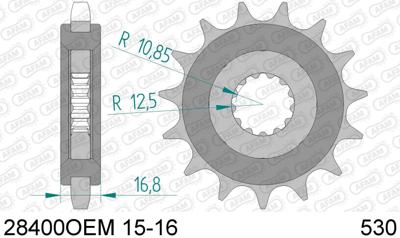 AFAM Sprocket 530 16z silent