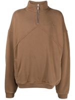 RHUDE sweat à logo brodé - Marron