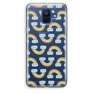 Regenboog: Samsung Galaxy A6 (2018) Transparant Hoesje