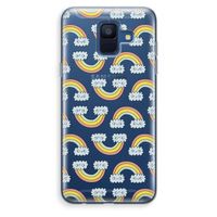 Regenboog: Samsung Galaxy A6 (2018) Transparant Hoesje