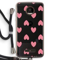 Ondersteboven verliefd: Motorola Moto Z Force Transparant Hoesje met koord
