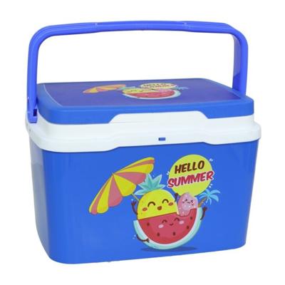 Beach Vibes lunch Koelbox - 5 liter - kunststof - fruit print - 28 x 20 x 19 cm