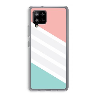 Strepen pastel: Samsung Galaxy A42 5G Transparant Hoesje