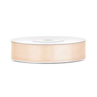 Luxe sierlint of cadeaulint - warm wit - 12 mm x 25 meter - satijn