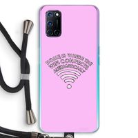 Home Is Where The Wifi Is: Oppo A72 Transparant Hoesje met koord