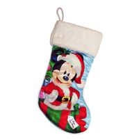 Santa Mickey Stocking 18 Inch - Kurt S. Adler - thumbnail