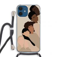 Sweet creatures: iPhone 12 mini Transparant Hoesje met koord