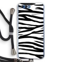 Zebra pattern: Honor 10 Transparant Hoesje met koord