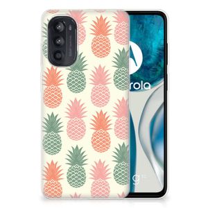 Motorola Moto G52/G82 Siliconen Case Ananas