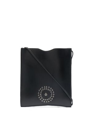 10 CORSO COMO sac porté épaule en cuir à logo clouté - Noir