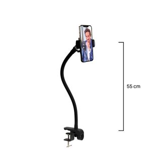 Telefoonhouder universeel met klem en flexibele hals 55 cm