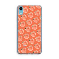 Just peachy: iPhone XR Transparant Hoesje