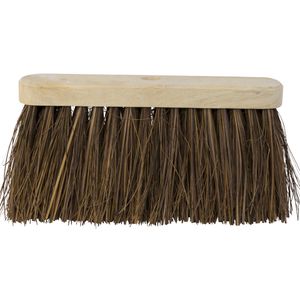 Betra Bezemkop - buitenbezem - bruin - FSC hout/natuurvezel - 30 cm   -