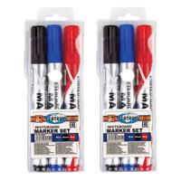 Whiteboard marker/stift - 6x stuks - multi - uitwisbaar - kantoor