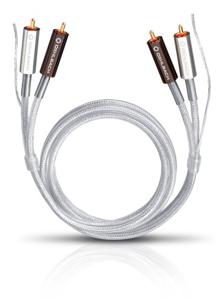 Oehlbach Silver Express Plus Cinch Audio Aansluitkabel [2x Cinch-stekker - 2x Cinch-stekker] 0.50 m Transparant