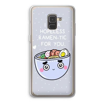 I'm A Hopeless Ramen-Tic For You: Samsung Galaxy A8 (2018) Transparant Hoesje