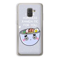 I'm A Hopeless Ramen-Tic For You: Samsung Galaxy A8 (2018) Transparant Hoesje