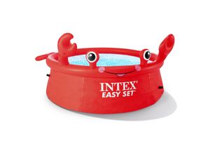 Intex Happy Crab Easy Set Pool kinderzwembad Opblaasbaar zwembad