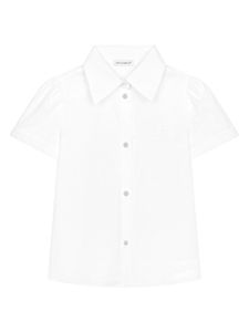 Dolce & Gabbana Kids chemise en coton à logo appliqué - Blanc