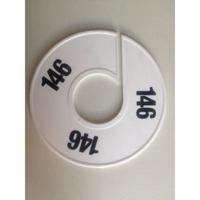 Maatring 11 cm wit/zwart 146