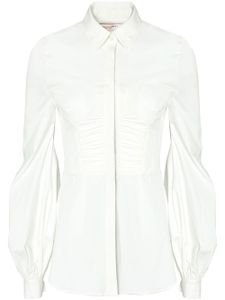 Carolina Herrera blouse à fronces - Blanc