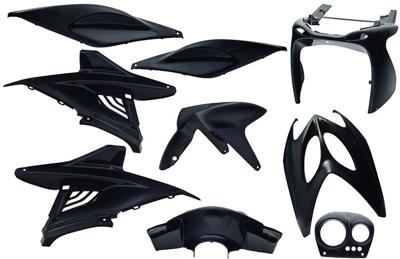 Edge plaatset aerox tot bj. 2014 9 delig zwart metallic