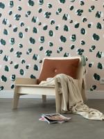 Behang Leopard Rol Nudegreen