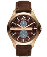 Horlogeband Armani Exchange AX2128 Leder Bruin 22mm - thumbnail