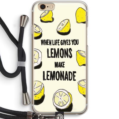 Lemonade: iPhone 6 / 6S Transparant Hoesje met koord