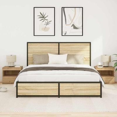 Nachtkastje 2 pcs artisanaal eikenkleurig 50 x 40 x 45 cm