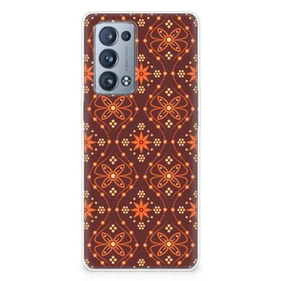 OPPO Reno 6 Pro Plus 5G | TPU bumper | Batik Brown