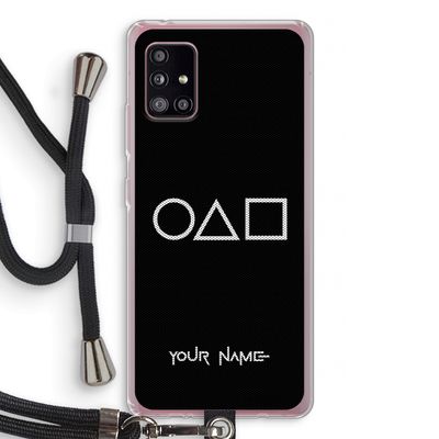 Squid Game: Samsung Galaxy A51 5G Transparant Hoesje met koord