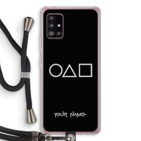 Squid Game: Samsung Galaxy A51 5G Transparant Hoesje met koord