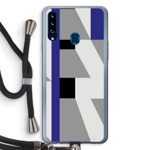 Gestalte 2: Samsung Galaxy A20s Transparant Hoesje met koord