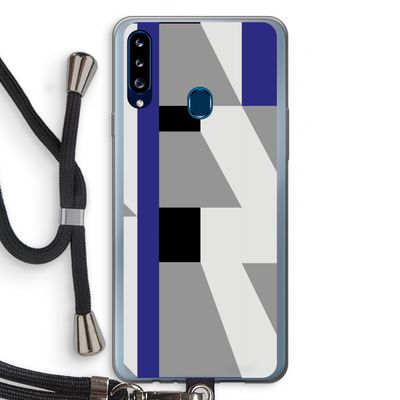 Gestalte 2: Samsung Galaxy A20s Transparant Hoesje met koord