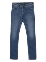 Emporio Armani Kids jean slim à plaque logo - Bleu - thumbnail