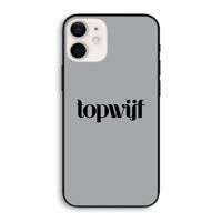 Topwijf Grijs Zwart: iPhone 12 Biologisch afbreekbaar hoesje