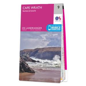 Wandelkaart - Topografische kaart 009 Landranger Cape Wrath - Durness