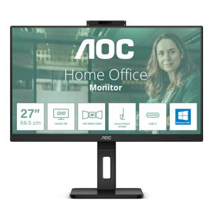 AOC QPro-Line 27P3QW LED-monitor Energielabel E (A - G) 68.6 cm (27 inch) 2560 x 1440 Pixel 16:9 4 ms HDMI, DisplayPort, USB-A 3.1 Gen 1, USB-B, Audio-Line-out