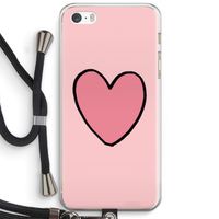 Hartje: iPhone 5 / 5S / SE Transparant Hoesje met koord