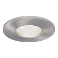 Vegas - LED platte inbouwspots met lage inbouwdiepte 60mm - 3,8 Watt 270 Lumen - 6000K Daglicht wit - GU10 LED Module - Dimbaar - Rond - IP44 voor badkamer, buiten en binnen - RVS