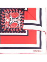 Valentino Garavani foulard Archive Manifesto en soie à imprimé bandana - Rouge