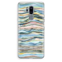 Watercolor Agate: LG G7 Thinq Transparant Hoesje