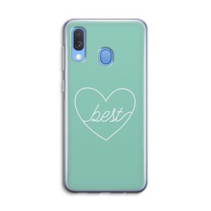 Best heart pastel: Samsung Galaxy A40 Transparant Hoesje