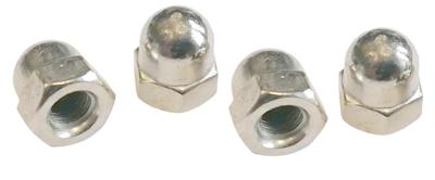 Dresselhaus Cap nuts, m6 / din1587 brass, nickel-plated