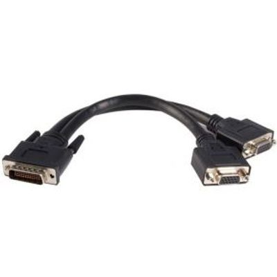 StarTech.com 20 cm LFH-59 Mannelijk naar Twee Vrouwelijk VGA DMS-59 Kabel